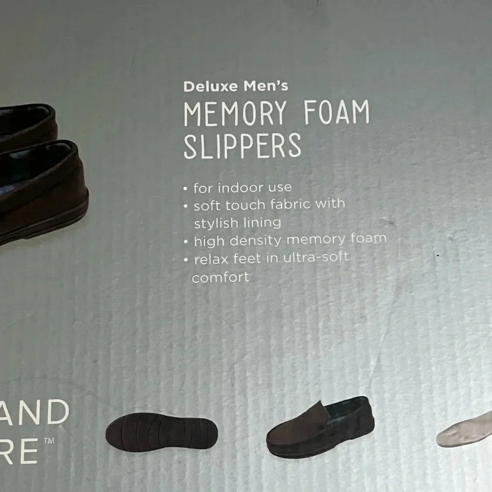 🖤 New Wayland Square Deluxe Men's Memory Foam Slippers🖤